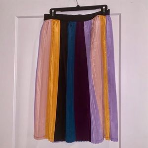 Colorful pleated midi skirt | a • new day | size s